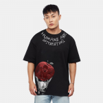 Unisex Anime Son of Shinigami Printed Oversized Cotton T-shirt
