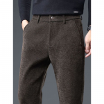 Men Beige Relaxed Cotton Easy Wash Trousers
