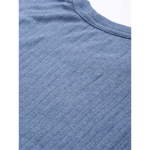 Men Blue Self Striped Innerwear Vest