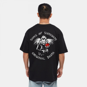 Unisex Anime Son of Shinigami Printed Oversized Cotton T-shirt