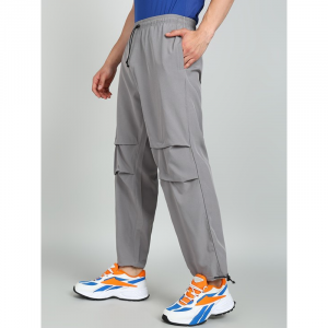 Grey plain track pant