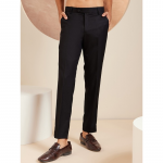 Men Regular Fit Pleated Trousers