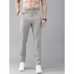 Men Linen Relaxed-Fit Regular Trousers
