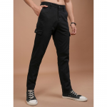 Men Smart Tapered Fit Easy Wash Formal Trouser