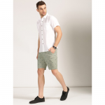 Men Relaxed Fit Mid-Rise Cotton Shorts